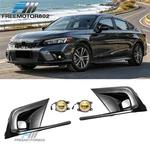 For 22-24 Honda Civic Oe Style Bezel W/ Jdm Yellow Led Foglights Lamps. Fixed Price $132.99.