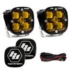Baja Designs Squadron Sae Wide Cornering Amber Led Light Pods With Rock Guards. Fixed Price $369.85.