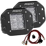 Rigid 212513 D-series Pro Led Lights Pair Of Flush Mount Dually Diffused Lens. Fixed Price $299.99.