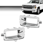 Fit For 2014-2015 Chevrolet Silverado 1500 Fog Light Trim Right+left Side. Fixed Price $39.40.