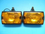 Used Piaa 40 Square Spot Lamp Fog H3 Bulb Old Car Yellow Lens AE86 AE85 Init. Fixed Price $495.18.