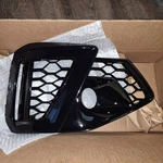 Passenger Side Audi A4/S4 2020-25 RS4-STYLE Fog Light Grille Cover Gloss Black. Fixed Price $75.00.