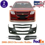 Front Bumper Primed + Fog Light Covers For 2008-2012 Chevrolet Malibu. Fixed Price $528.95.