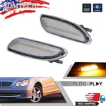 Clear Led Amber Side Marker Light For 01-07 Mercedes Benz W203 C-class C200 300. Fixed Price $24.99.