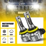 Auxito H11 Led Headlight Kit High Low Beam Bulbs 6500K White Super Bright H8 H9. Fixed Price $21.99.