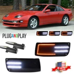 2X Smoked Switchback Led Front Bumper Signal Lights For 90-96 Nissan 300ZX Z32. Fixed Price $89.99.