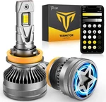 Termitor Latest H11/H9 Led Light Bulbs 90000LM Hi/low/fog Beam App Bright Adjust. Fixed Price $66.99.