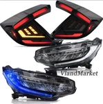 Vland Full Led Headlights&smoked Tail For Honda Civic Hatch 2016-2021. Fixed Price $574.99.