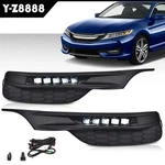 Bumper Led Fog Lights Lamps W/switch Wiring For 2016-2017 Honda Accord Sedan 4DR. Fixed Price $54.89.