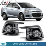 For 2017-2020 Chevrolet Sonic Bumper Factory Fit Fog Lights Pair Kit Clear Lens. Fixed Price $59.99.