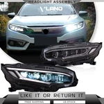 Vland Full Led Projector Headlights For Civic 2016-2021 W/sequential & Animation. Fixed Price $429.99.
