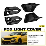 For Honda 17-21 Civic Type FK8 Front Rear Bumper Fog Light Garnish Cover TRIM4. Fixed Price $91.19.