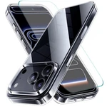 For Iphone 17 Max Case Air Cover Shockproof Rugged + Tempered Glass. Fixed Price $9.99.