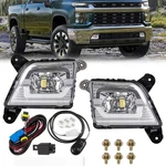 Front Led Fog Lights Compatible With 2019-2023 Chevy Silverado 1500 2500HD 3500H. Fixed Price $118.99.