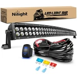 Nilight 42INCH 240W Curved +wiring Harness, Black. Fixed Price $117.89.