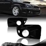 Black Fog Light Lamp Bumper Bezel Cover Cap For 2004-2005 Subaru Impreza Wrx Sti. Fixed Price $59.88.