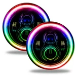 Oracle 7" High Powered Led Headlights Colorshift - Black Bezel No Controller. Fixed Price $456.99.