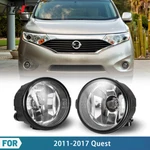 11-17 Fog Lights Pair Fit Nissan Quest Clear Lens Bumper Driving Lamp Lh+rh Side. Fixed Price $26.99.