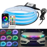App Control Car Rgb Led Drl Hood Light Strip Engine Cover Daytime Running. Fixed Price $13.28.