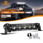 7INCH Slim Led Work Light Bar Single Row Spot Flood Offroad Driving Atv 4WD Suv. Fixed Price $9.86.