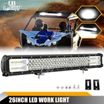 26INCH Colight Led Bar 350W Spot Flood Combo Tri-row Offroad Driving Boat. Fixed Price $46.16.