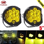 5" Yellow Amber Led Pods Work Light Driving Fog Lamp Fit Jeep Wrangler Jk Cj. Fixed Price $55.70.