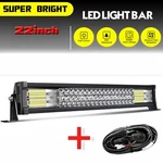 22IN Led Work Light Bar Spot Flood Combo + Wiring Kit Offroad Jeep Truck Suv Atv. Fixed Price $16.99.