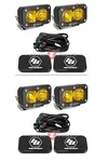 Baja Designs S2 Sport Led Lights (2 Pairs) Amber Driving/combo W/rock Guards. Fixed Price $527.70.