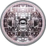 5-3/4" Oracle H4 Sealed Beam Headlamp With Red Smd Halo. Fixed Price $117.99.