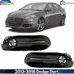 Fog Lights Assembly With Lamp Cover Set For 2013-2016 Dodge Dart. Fixed Price $95.00.