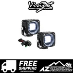 Vision X Square CG2 Sae Led Light Cannon Kit Pair Clear 4320 Lumens 40W 3.33A. Fixed Price $530.00.