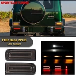 Smoked Rear Tail Lamp Add-on Cover Lenses For Mercedes 18- W463A G500 Amgg-class. Fixed Price $269.99.