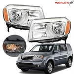 Chrome Housing For Honda Pilot 2012-2015 Halogen Type Headlights Left+right. Fixed Price $122.72.