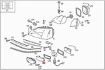 Genuine Mercedes C140 W140 Coupe Lens 140820166664. Fixed Price $71.34.