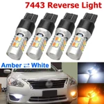 7443 Switchback White/amber Led Front Turn Signal Light Bulbs For Nissan Altima. Fixed Price $10.29.