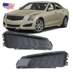 Pair Bumper Fog Light Bezel Cover Grill For Cadillac Ats 13-2014 Textured Black. Fixed Price $51.57.