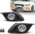 Fog Lights Pair For 2014-2016 Mazda 3 Factory Driving Bumper Lamps W/wiring Kit. Fixed Price $59.99.