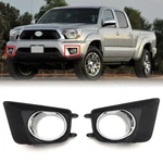 Fog Light Bezel Trim Cover W/chrome Pair For 2012 2013 2014 2015 Toyota Tacoma. Fixed Price $21.49.