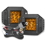 2X 5" Led Flush Mount Work Light Bar Fog Cube Pod Spot Offroad Reverse+wiring. Fixed Price $39.99.