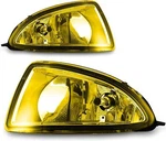 Replacement Fog Lights For 2004-2005 Honda Civic Pair Yeollw Lens W/wiring Kit. Fixed Price $38.99.