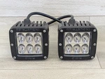 Rigid Industries Lights Pair 3"X3" 6 Have Not Been Installed Brackets. Fixed Price $148.88.
