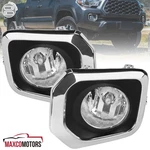 Fog Lights Fits 2016-2022 Toyota Tacoma Driving Bumper Lamp W/ Chrome Trim Bezel. Fixed Price $35.49.