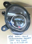 New 2001-2005 Volkswagen Passat Left Driver Side Fog Lamp Light Tyc 19-0124-00. Fixed Price $34.00.
