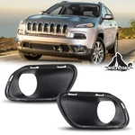 Fog Light Bezels Replacement For 2014-2018 Jeep Cherokee Lamp Set. Fixed Price $23.99.