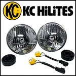 Kc Hilites 7" 55W / 60W H4 Halogen Headlights Pair Fits 2007-18 Jeep Wrangler Jk. Fixed Price $184.99.