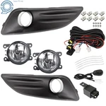 Fit Ford Fiesta 2014-2018 Bumper Fog Lights Driving Lamps Wiring Switch Kit. Fixed Price $33.03.