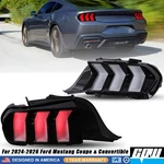 Black Led Tail Lights 2024-2026 Ford Mustang Red Sequential Turn Signal. Fixed Price $429.99.