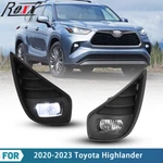 For 2020-2024 Toyota Highlander Led Fog Lights Wiring Switch Bezels Halogen Sets. Fixed Price $69.99.