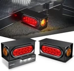 Nilight 2PCS Steel Trailer Boxes Housing Kit W/ 3LED License Plate. Fixed Price $66.45.