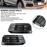 2PC Front Bumper Cover Grille Bezel Insert Fit Audi Q5 2018-2022 Black/chrome H1. Fixed Price $69.85.